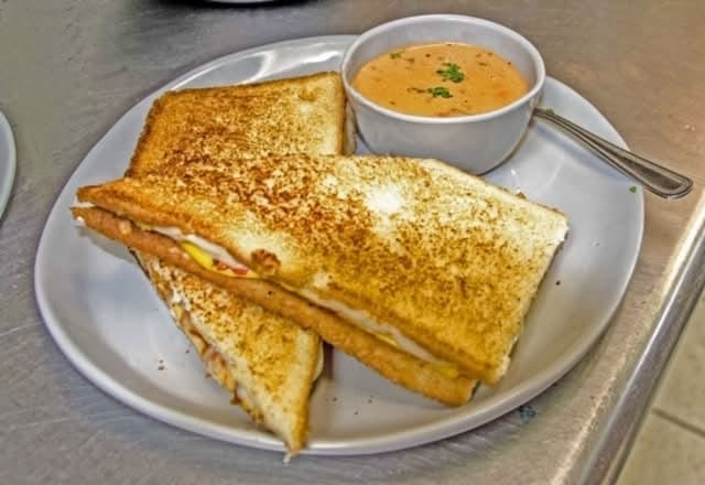 Buffalo Chicken Grilled Cheese.